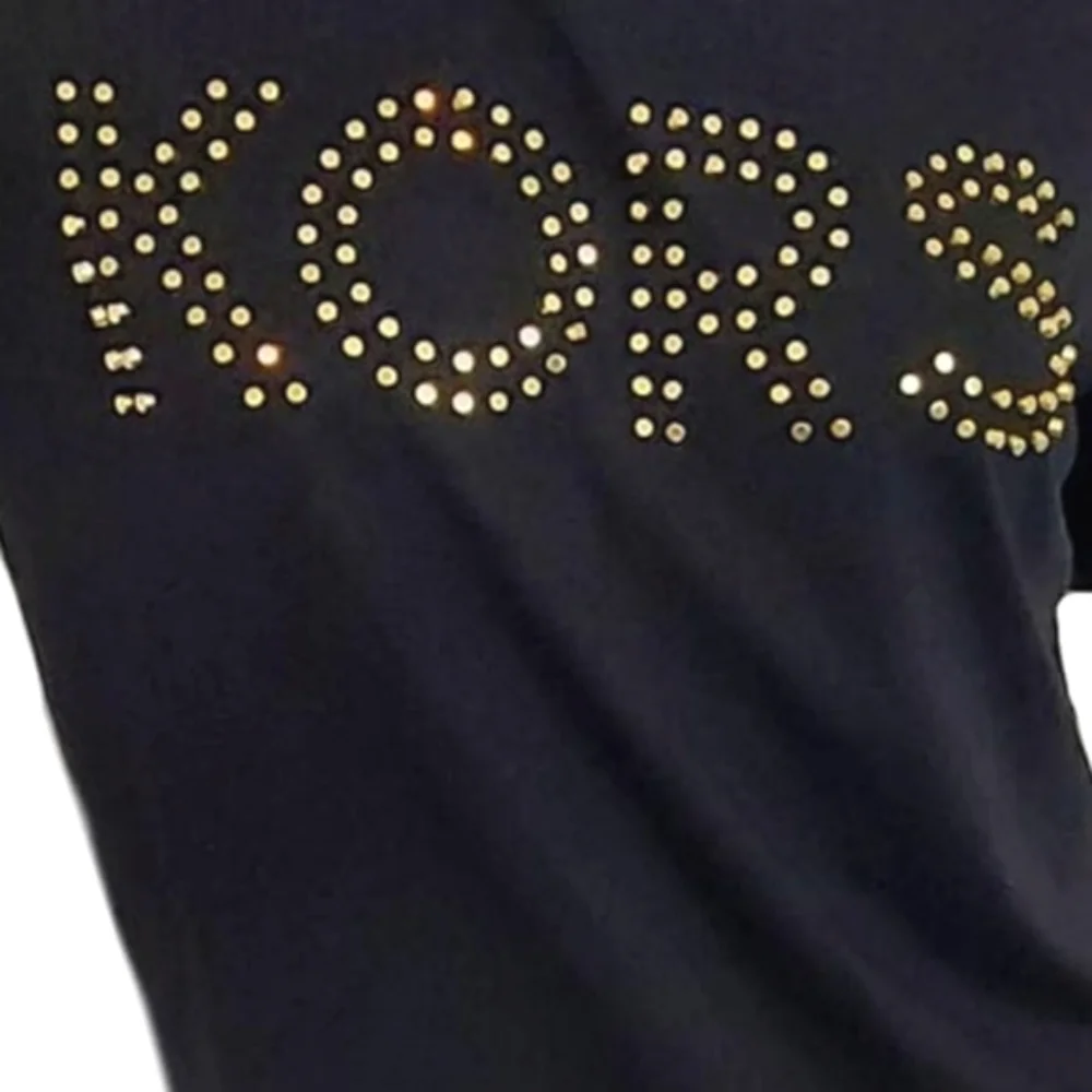 Michael Kors gold studded dressy tee shirt, NEW